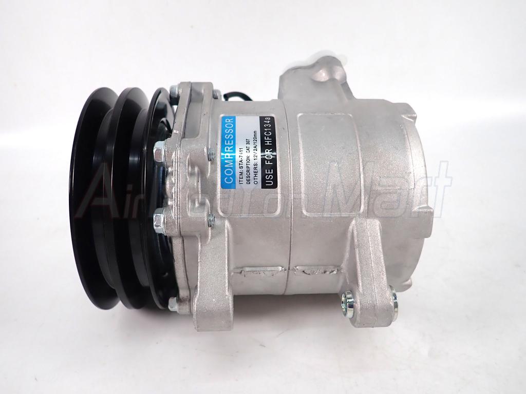 คอมแอร์ Caterpillar 306E / 313B 2ร่อง ออกบน 12V