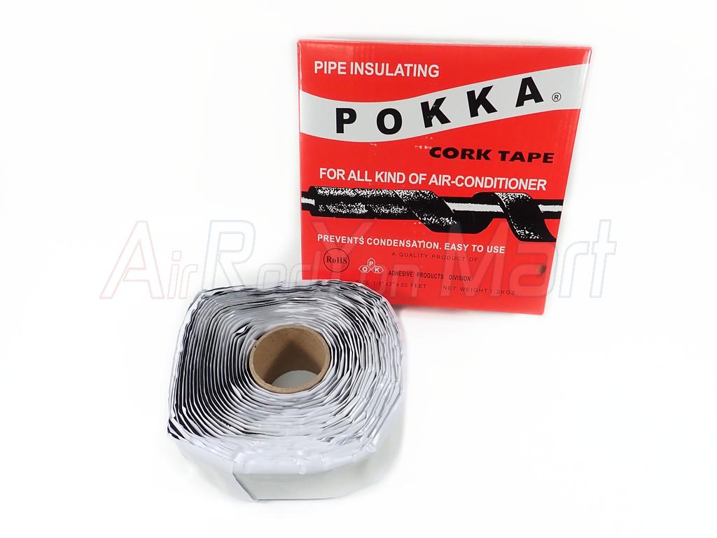 เทปขี้หมาม้วน Corktape Pokka (เทปพันท่อแอร์) ขนาดความกว้าง 5 ซม. สำหรับระบบแอร์รถ/แอร์บ้าน