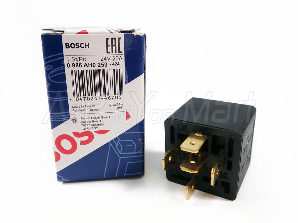 รีเลย์ Bosch 5ขา 24V 20A (รีเลย์หน้าเดียว) Bosch