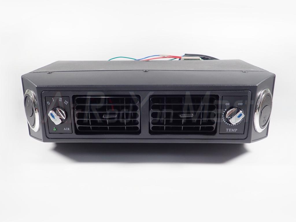 ตู้แอร์ แบบแขวน (สเป็ค 432) 12V แบบช่องลมกลาง 2 ช่อง หัวเทเปอร์ ขนาดหน้ากว้าง 37 ซม สำหรับติดตั้งในรถยนต์