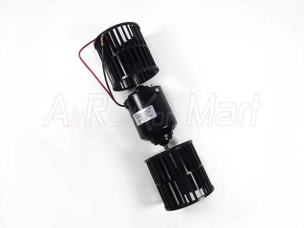 มอเตอร์ พัดลมแอร์ 6200 รอบ 12V แบบใบสั้น (ความยาวใบพัด 8.5 ซม.) แบบใบพัด: ใบสั้น 8.5 ซม.