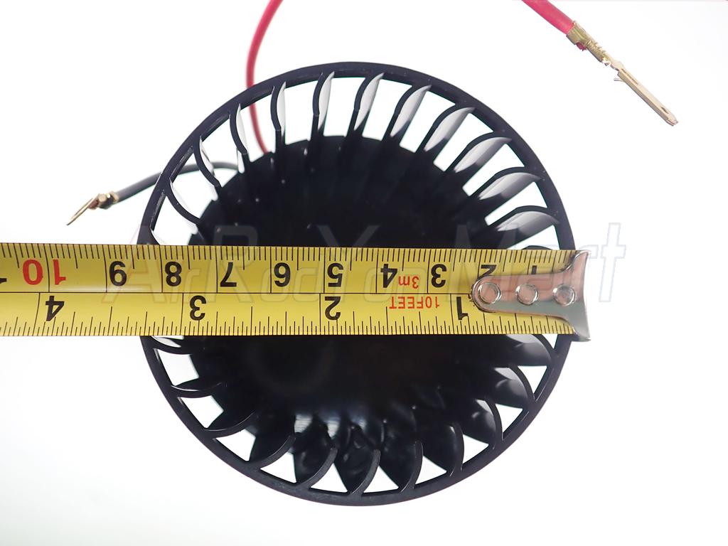 มอเตอร์ พัดลมแอร์ 6200 รอบ 12V แบบใบสั้น (ความยาวใบพัด 8.5 ซม.) แบบใบพัด: ใบสั้น 8.5 ซม.