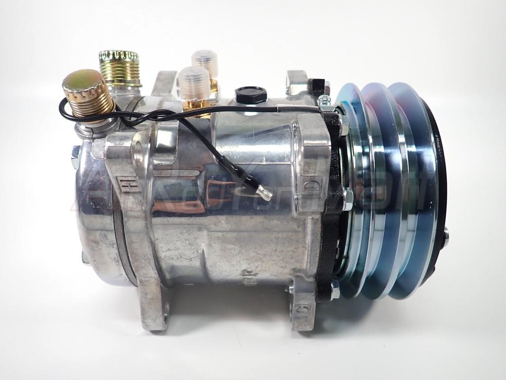 คอมแอร์ 507 (5S11) 12V หัวโอริง แบบมีหัวเติมน้ำยา 1/4" ด้านบน