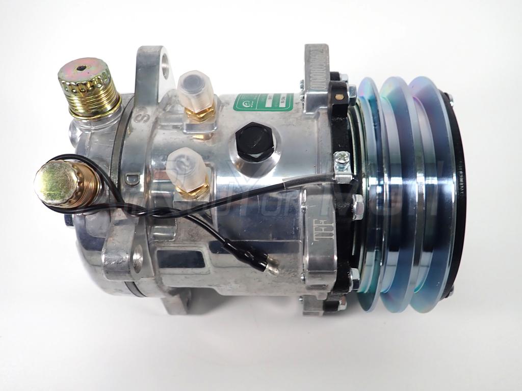 คอมแอร์ 507 (5S11) 12V หัวโอริง แบบมีหัวเติมน้ำยา 1/4" ด้านบน