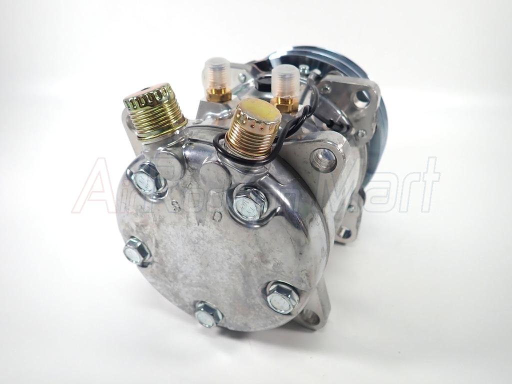 คอมแอร์ 507 (5S11) 12V หัวโอริง แบบมีหัวเติมน้ำยา 1/4" ด้านบน