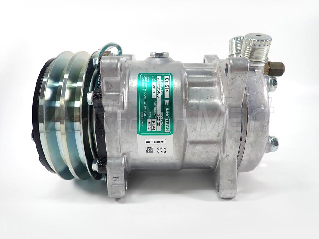 คอมแอร์ 508 (5S14) 24V หัวโอริง แบบมีหัวเติมน้ำยา 1/4" Innotech CY5S