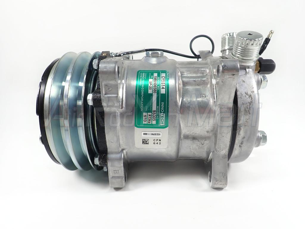คอมแอร์ 508 (5S14) 12V หัวโอริง แบบมีหัวเติมน้ำยา 1/4" Innotech CY5S