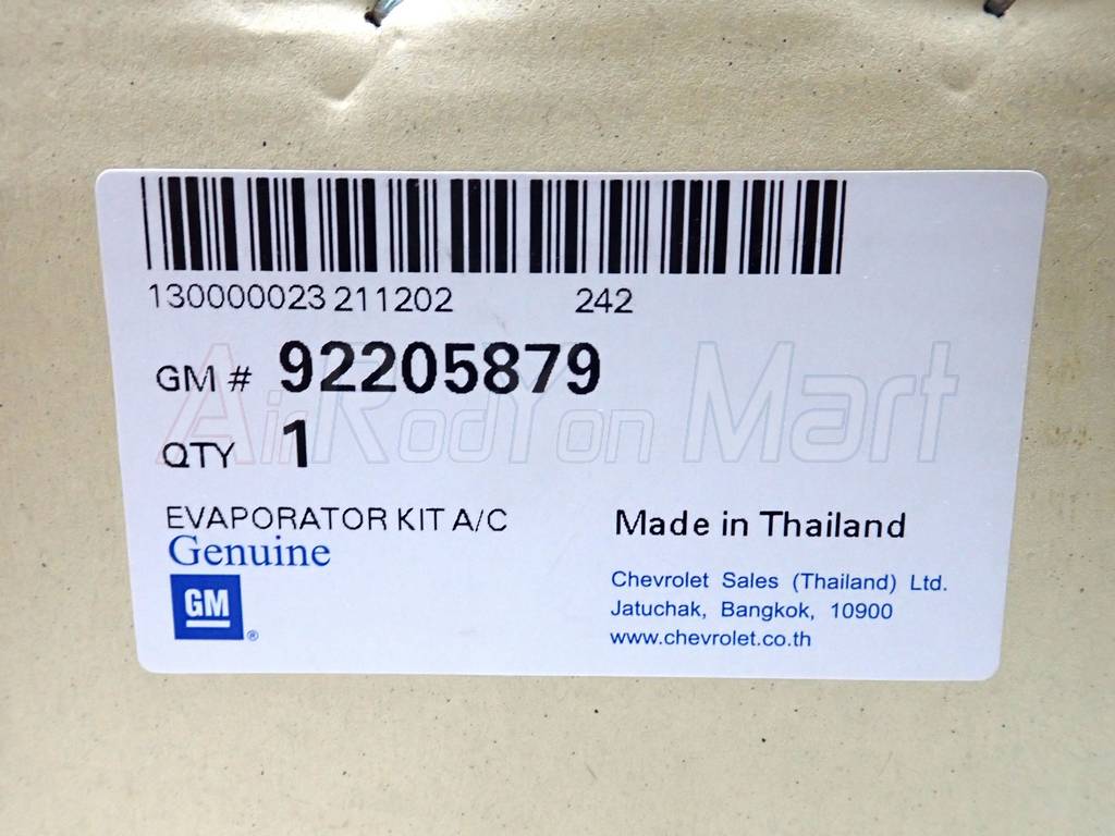 คอยล์เย็น Chevrolet Captiva 2007-2014 ตู้หน้า GM 92205879 แท้
