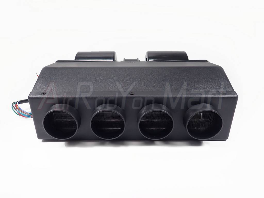 ตู้แอร์ 432 แบบฝัง ขนาดหน้ากว้าง 37 ซม 12V หัวเทเปอร์ ช่องลม4รู สำหรับติดตั้งในรถยนต์