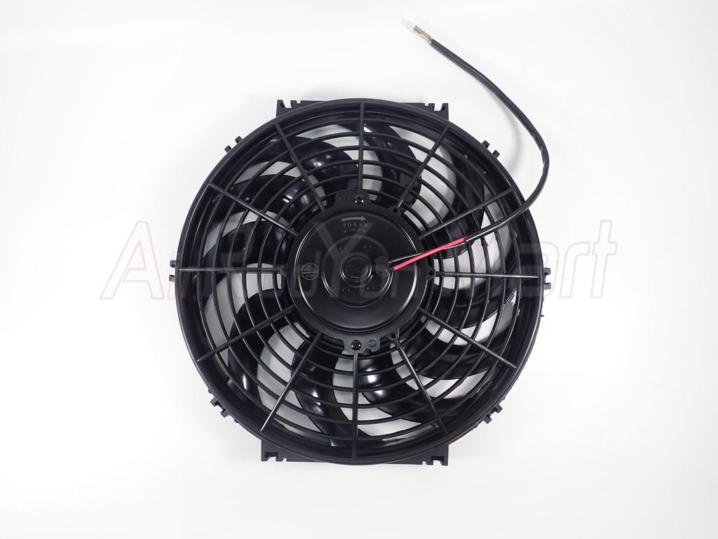 พัดลม 12 นิ้ว 10 ใบ 24V (ใบโค้งS แบบเป่าแผง) ระบบไฟ DC 24V 80W