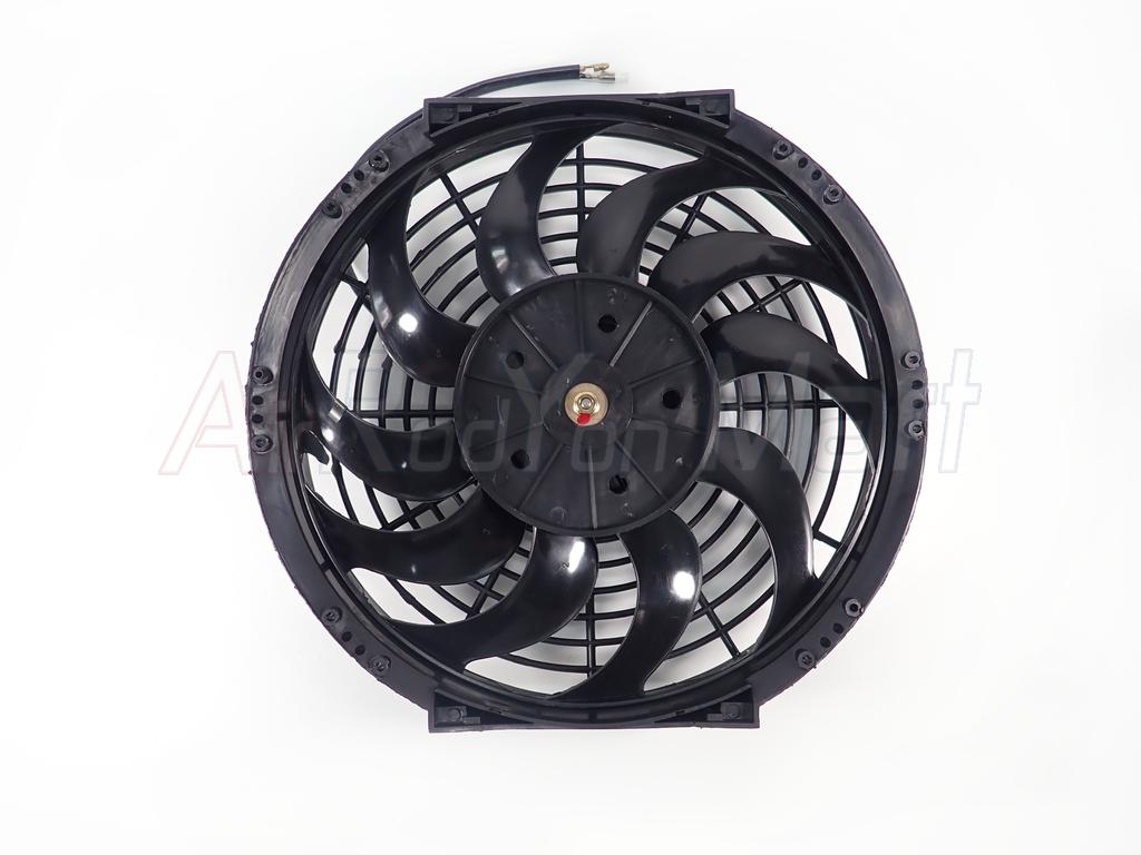 พัดลม 12 นิ้ว 10 ใบ 24V (ใบโค้งS แบบเป่าแผง) ระบบไฟ DC 24V 80W