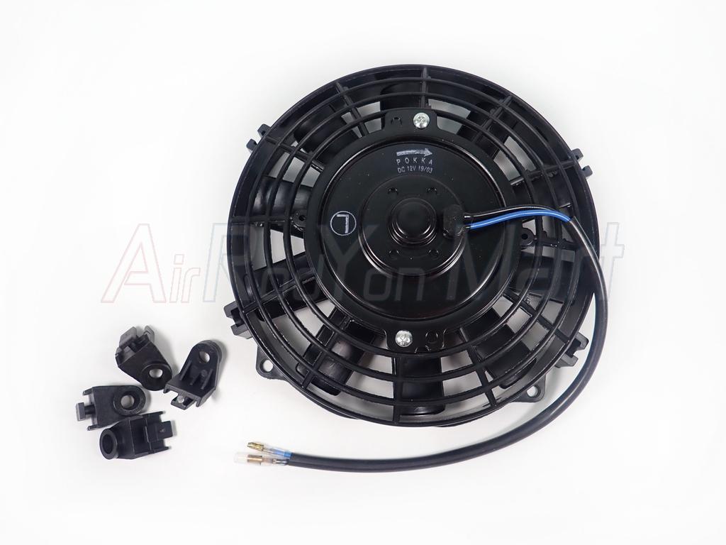 พัดลม 7 นิ้ว (โครง 8 นิ้ว) 10 ใบ 12V (กลับทางใบได้ สามารถใช้ได้ทั้งแบบดูดและเป่า) ระบบไฟ DC 12V