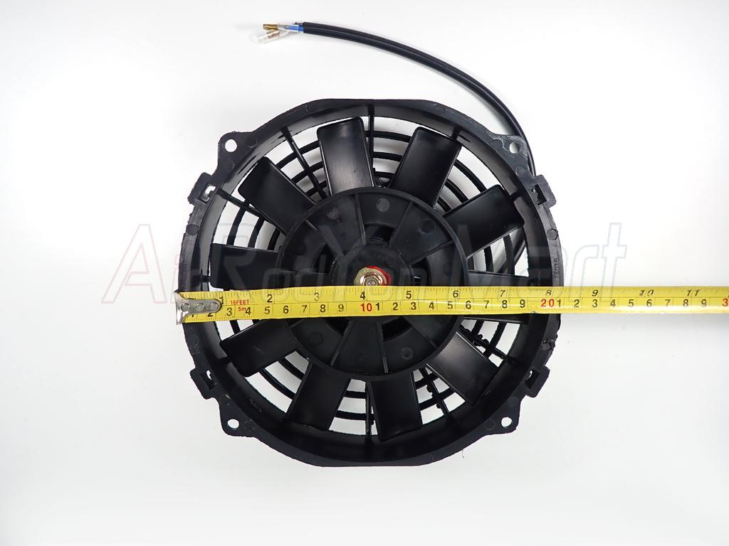 พัดลม 7 นิ้ว (โครง 8 นิ้ว) 10 ใบ 12V (กลับทางใบได้ สามารถใช้ได้ทั้งแบบดูดและเป่า) ระบบไฟ DC 12V