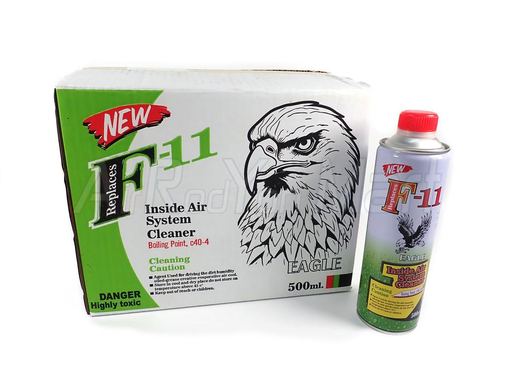 น้ำยาไล่ระบบแอร์ F11 ยี่ห้อ Eagle แบบกระป๋อง 500ml (ยกลัง 12 ขวด) จำนวน : 1ลัง (12ขวด)