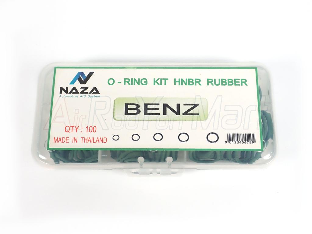 โอริงระบบแอร์ Benz แบบยาง HNBR อย่างดี คละไซส์ 100 เส้น