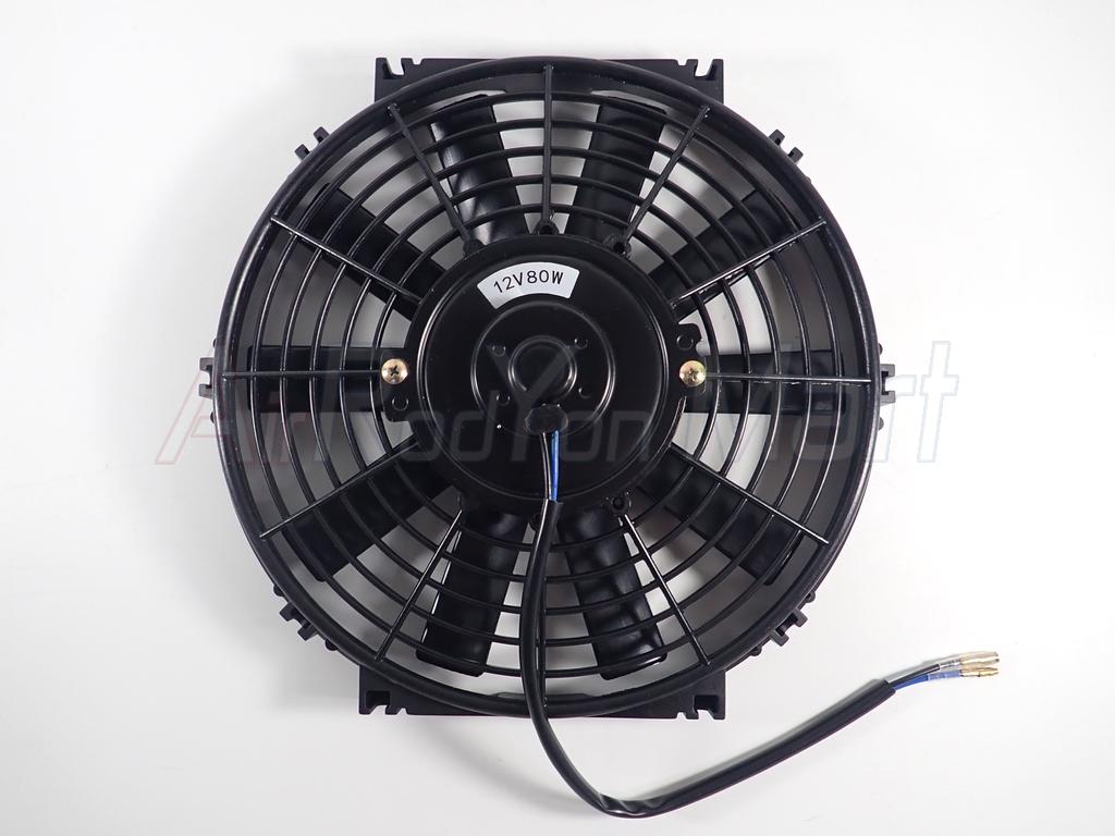 พัดลม 10 นิ้ว 10 ใบพัด 12V (กลับทางใบพัดได้ ใช้งานได้ทั้งแบบเป่าและดูด) ระบบไฟ DC 12V