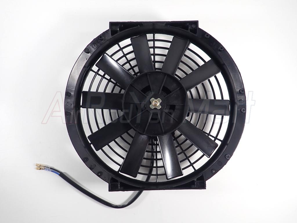 พัดลม 10 นิ้ว 10 ใบพัด 12V (กลับทางใบพัดได้ ใช้งานได้ทั้งแบบเป่าและดูด) ระบบไฟ DC 12V
