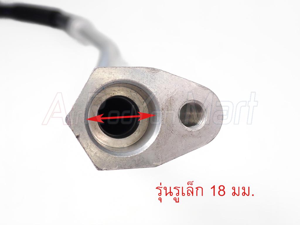 ท่อแอร์ Mitsubishi Triton 2007-2014 เครื่องดีเซล 2.5 (สายใหญ่) (รุ่นรูเล็ก)