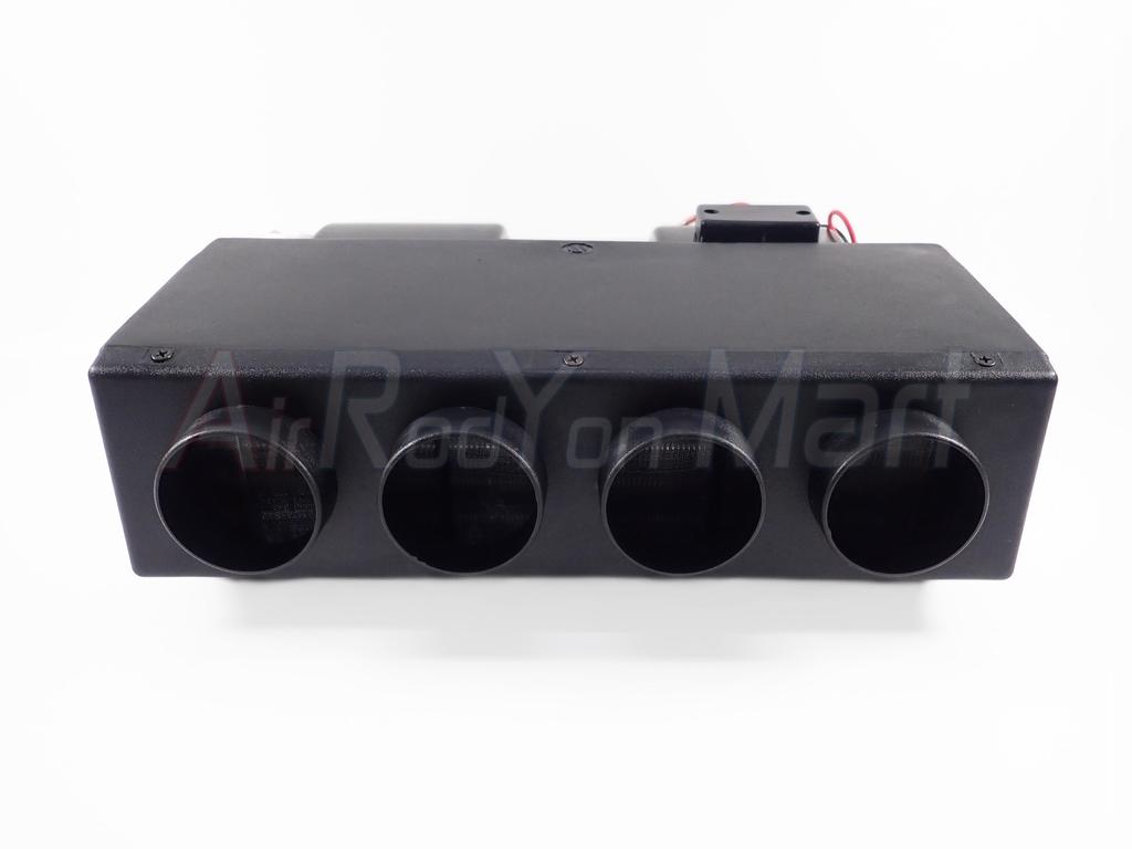 ตู้แอร์ 432 แบบฝัง ขนาดหน้ากว้าง 37 ซม 12V หัวโอริง ช่องลม4รู สำหรับติดตั้งในรถยนต์