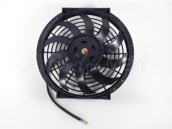 พัดลม 10 นิ้ว 10 ใบ 12V (ใบโค้งS แบบเป่าแผง)