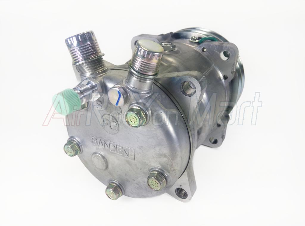 คอมแอร์ Sanden 508 (5S14) หัวโอริง 24V (S5310 มีหัวเติม-L) แบบ: 24V โอริง มีเติมL Sanden