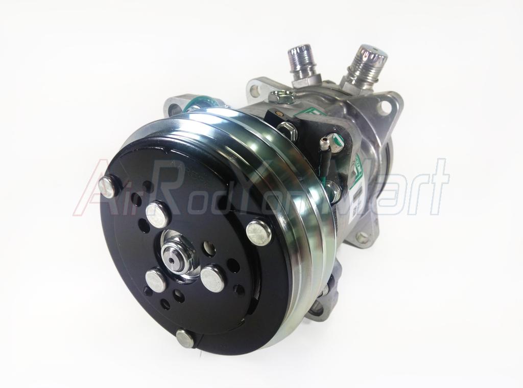 คอมแอร์ Sanden 508 (5S14) หัวเทเปอร์ 24V (S6698 มีหัวเติม) แบบ: 24V เทเปอร์ มีเติม Sanden