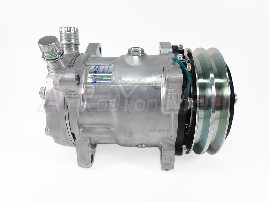 คอมแอร์ Sanden 709 7H15 หัวโอริง 24V (S8126) แบบ: 24V โอริง Sanden