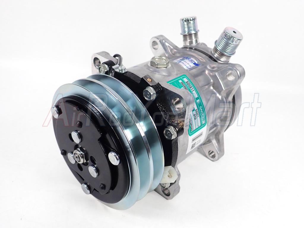 คอมแอร์ Sanden 507 (5S11) หัวโอริง 12V (S6321 ไม่มีหัวเติม) แบบ: 12V โอริง Sanden