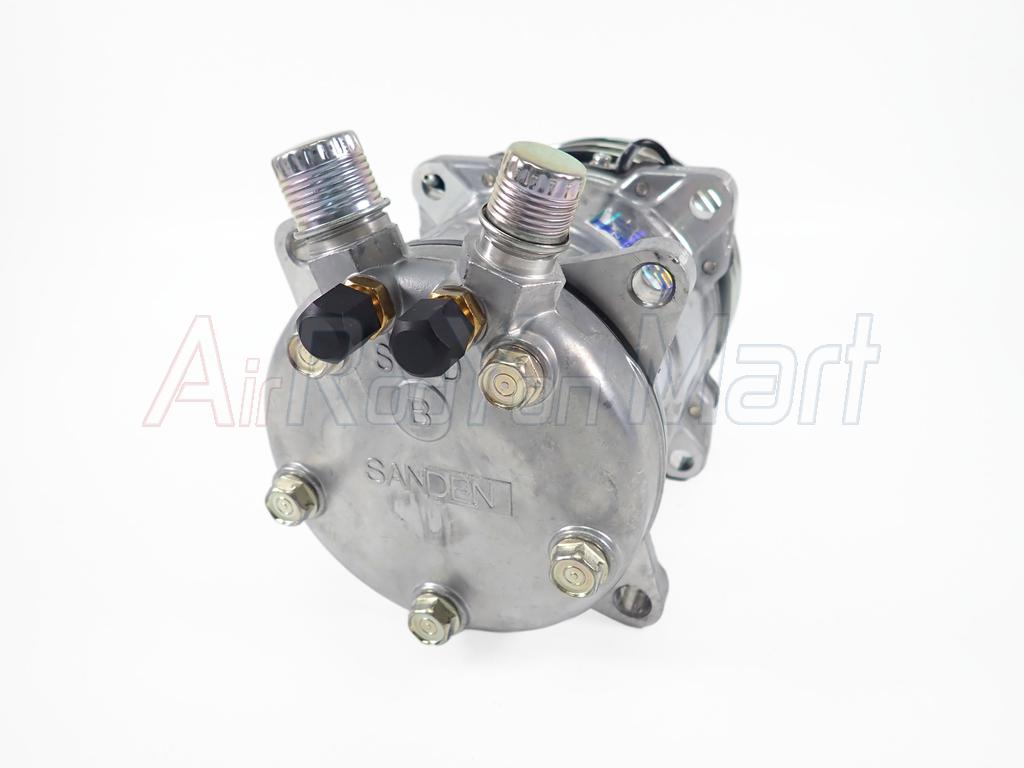 คอมแอร์ Sanden 507 (5S11) หัวเทเปอร์ 12V (S6368 มีหัวเติม) แบบ: 12V เทเปอร์ มีเติม Sanden