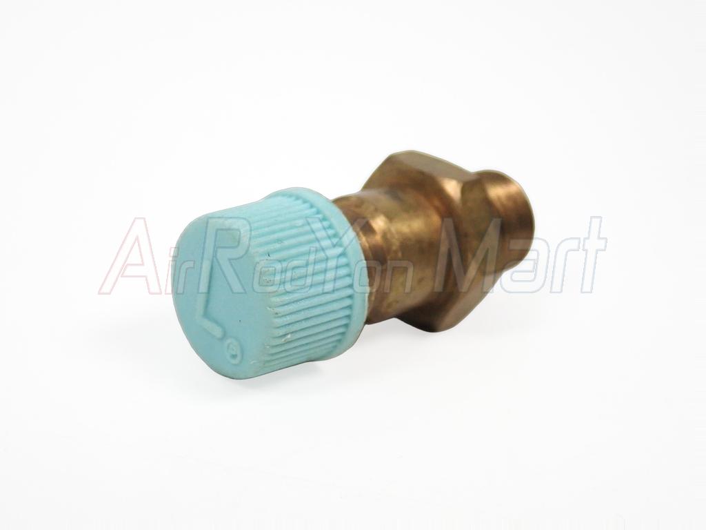 หัวเติมน้ำยาแอร์แบบเกลียว ทองเหลือง R134a (L) ฝั่ง Low
