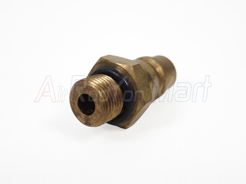 หัวเติมน้ำยาแอร์แบบเกลียว ทองเหลือง R134a (L) ฝั่ง Low